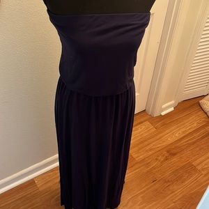 Gap strapless small maxi dress